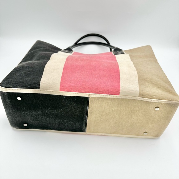 Kate Spade Color Block Canvas Tote Bag - Picture 5 of 12